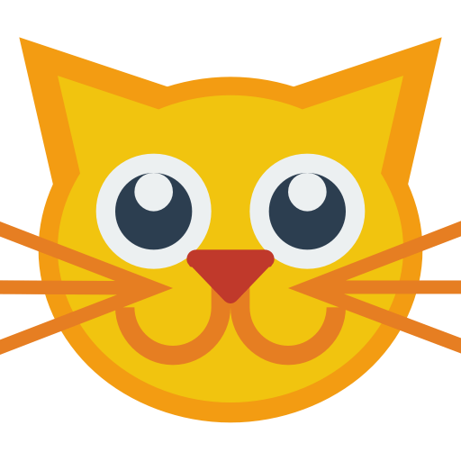 Cat Icon, Small & Flat Iconpack