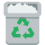 Trashcan-full icon