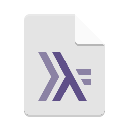 Text x haskell icon