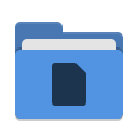 Folder blue documents icon
