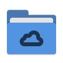 Folder blue meocloud icon