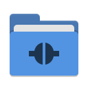 Folder-blue-remote icon