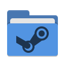 Folder-blue-steam icon