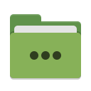Folder green activities icon