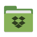 Folder green dropbox icon