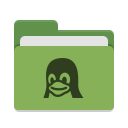 Folder-green-linux icon