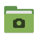 Folder green photo icon