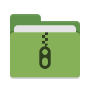 Folder green tar icon