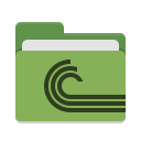 Folder-green-torrent icon