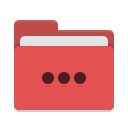 Folder-red-activities icon