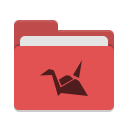 Folder-red-copy-cloud icon