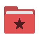 Folder-red-favorites icon