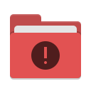 Folder-red-important icon