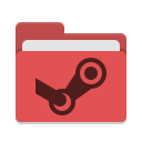 Folder-red-steam icon