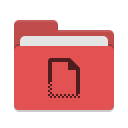 Folder red templates icon