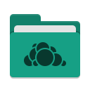 Folder-teal-owncloud icon
