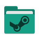 Folder-teal-steam icon