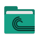 Folder teal torrent icon