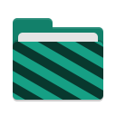 Folder-teal-visiting icon