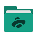 Folder-teal-yandex-disk icon