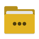 Folder yellow activities icon
