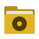 Folder yellow cd icon