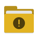 Folder yellow important icon