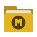 Folder yellow mega icon