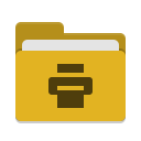 Folder-yellow-print icon