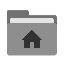User grey home icon