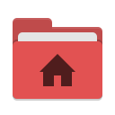 User red home icon