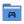 Folder blue games icon