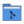 Folder blue git icon