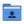 Folder blue image people icon
