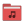 Folder red music icon