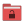 Folder red unlocked icon