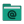 Folder teal mail icon
