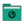 Folder teal network icon