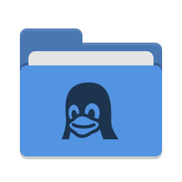 Folder blue linux icon