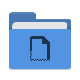 Folder blue templates icon