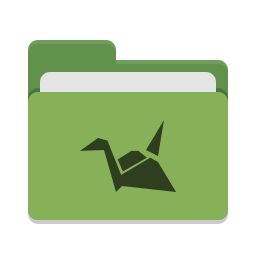 Folder green copy cloud icon