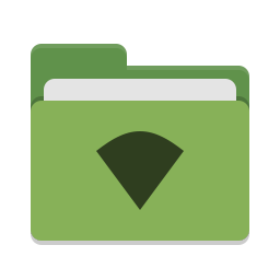 Folder green wifi icon