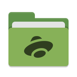 Folder green yandex disk icon