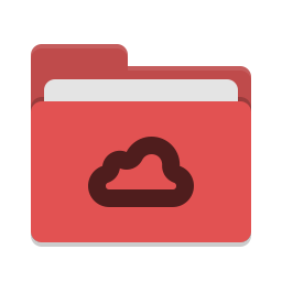 Folder red meocloud icon