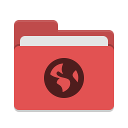 Folder Red Network Icon Papirus Places Iconset Papirus Development Team