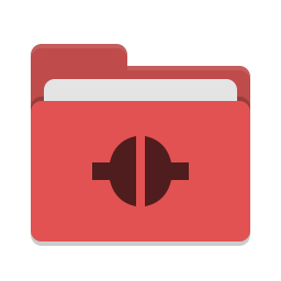 Folder red remote icon