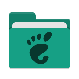 Folder teal gnome icon