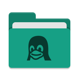 Folder teal linux icon