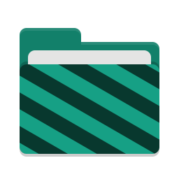Folder teal visiting icon
