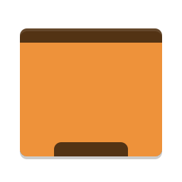 User orange desktop icon